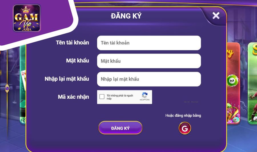 Hướng dẫn đăng ký Gamvip chi tiết cho người mới